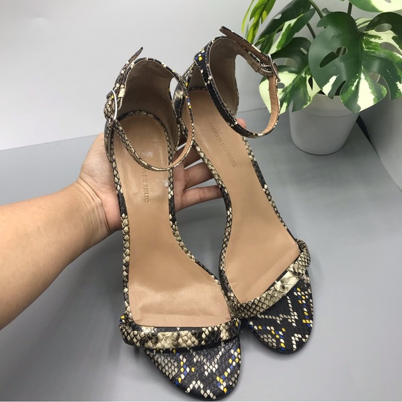 Banana Republic snake skin bare dress hells size 8.5 - Picture 4 of 10